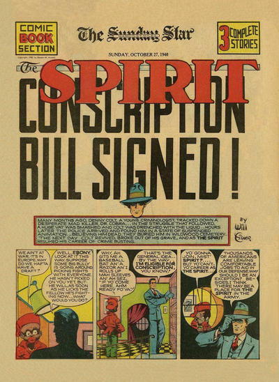 Cover for The Spirit (Register and Tribune Syndicate, 1940 series) #10/27/1940 [Washington DC Star edition]