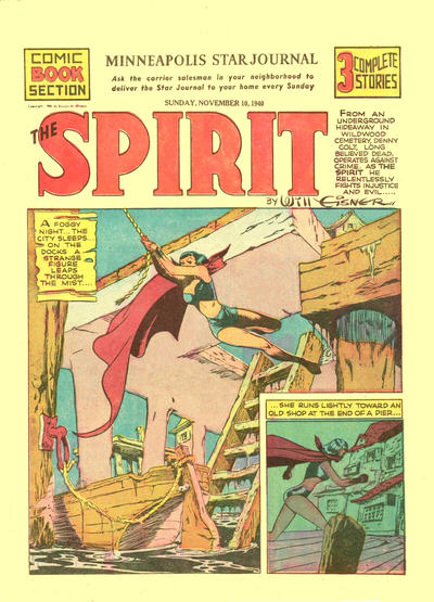 Cover for The Spirit (Register and Tribune Syndicate, 1940 series) #11/10/1940 [Minneapolis Star Journal edition]