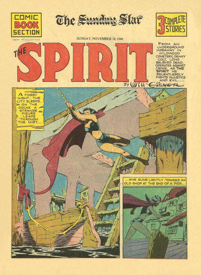 Cover for The Spirit (Register and Tribune Syndicate, 1940 series) #11/10/1940 [Washington DC Star edition]