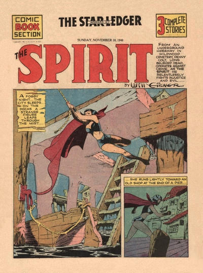 Cover for The Spirit (Register and Tribune Syndicate, 1940 series) #11/10/1940 [Newark NJ Star Ledger edition]