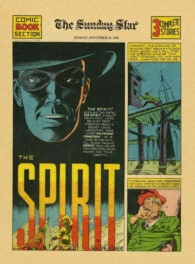 Cover for The Spirit (Register and Tribune Syndicate, 1940 series) #11/24/1940 [Washington DC Star edition]