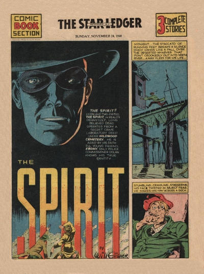 Cover for The Spirit (Register and Tribune Syndicate, 1940 series) #11/24/1940 [Newark NJ Star Ledger edition]