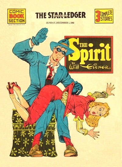 Cover for The Spirit (Register and Tribune Syndicate, 1940 series) #12/1/1940 [Newark NJ Star Ledger edition]