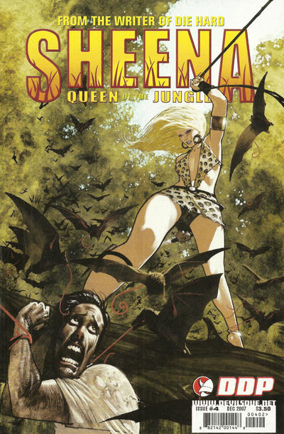 Cover for Sheena: Queen of the Jungle (Devil's Due Publishing, 2007 series) #4 [Cover B Frazier Irving]