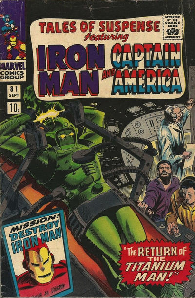 Cover for Tales of Suspense (Marvel, 1959 series) #81 [British]