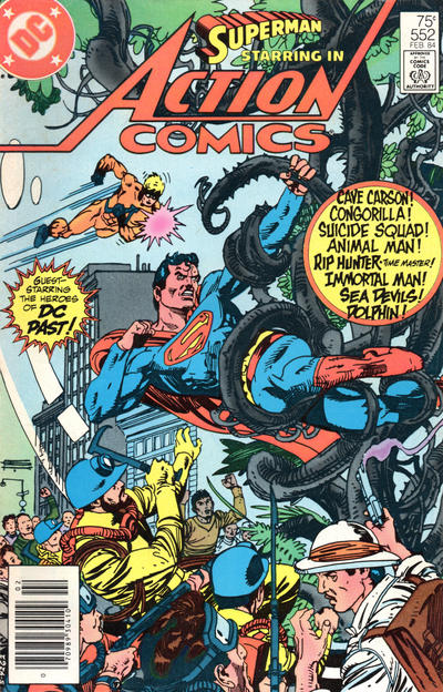 Cover for Action Comics (DC, 1938 series) #552 [Newsstand]