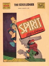 Cover for The Spirit (Register and Tribune Syndicate, 1940 series) #1/19/1941 [Newark NJ Star Ledger edition]