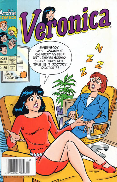 Cover for Veronica (Archie, 1989 series) #58 [Newsstand]