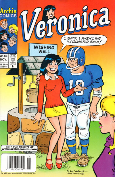Cover for Veronica (Archie, 1989 series) #69 [Newsstand]