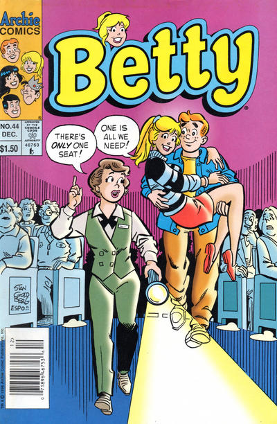 Cover for Betty (Archie, 1992 series) #44 [Newsstand]