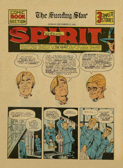 Cover for The Spirit (Register and Tribune Syndicate, 1940 series) #12/15/1940 [Washington DC Star edition]