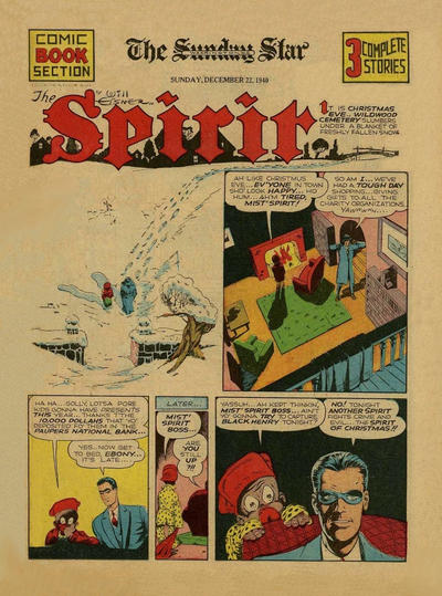 Cover for The Spirit (Register and Tribune Syndicate, 1940 series) #12/22/1940 [Washington DC Star edition]