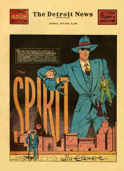 Cover for The Spirit (Register and Tribune Syndicate, 1940 series) #1/12/1941 [Detroit News edition]