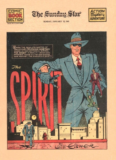 Cover for The Spirit (Register and Tribune Syndicate, 1940 series) #1/12/1941 [Washington DC Star edition]