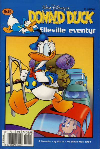 Cover for Donald Ducks Elleville Eventyr (Hjemmet / Egmont, 1986 series) #54 [Reutsendelse]