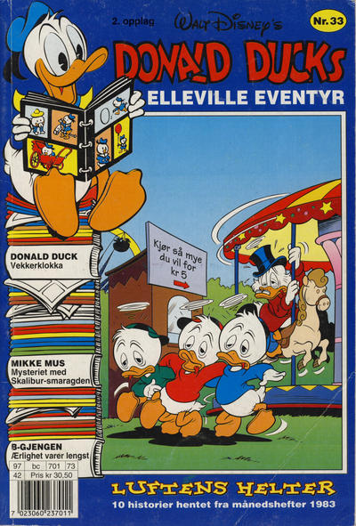 Cover for Donald Ducks Elleville Eventyr (Hjemmet / Egmont, 1986 series) #33 [Reutsendelse]