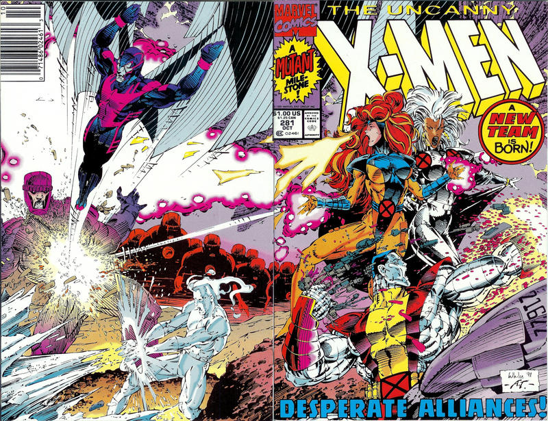 Cover for The Uncanny X-Men (Marvel, 1981 series) #281 [Newsstand]