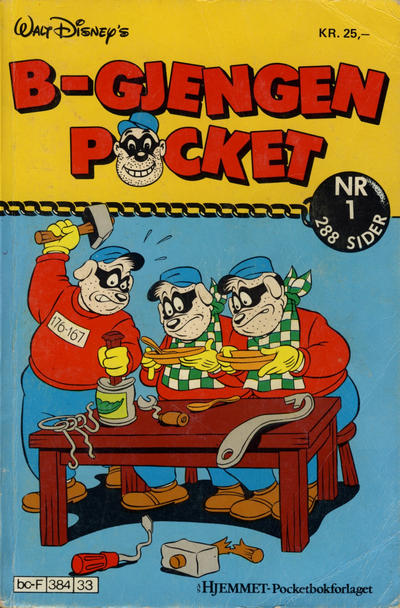 Cover for B-Gjengen pocket (Hjemmet / Egmont, 1986 series) #1 [Reutsendelse]