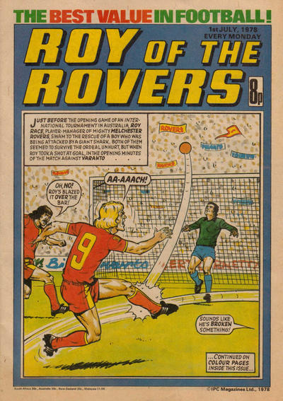 Cover for Roy of the Rovers (IPC, 1976 series) #1 July 1978 [93]