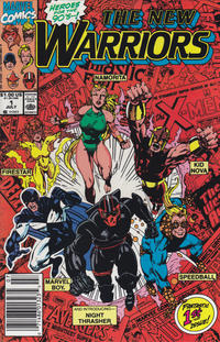Cover Thumbnail for The New Warriors (Marvel, 1990 series) #1 [Newsstand]