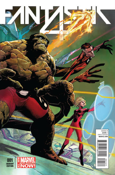 Cover for Fantastic Four (Marvel, 2014 series) #1 [Jerome Opena Cover]