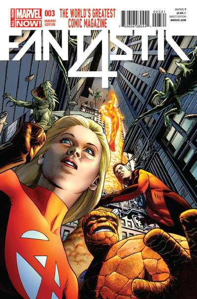Cover for Fantastic Four (Marvel, 2014 series) #3 [J.G. Jones Variant]