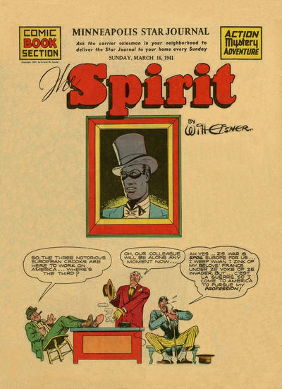 Cover for The Spirit (Register and Tribune Syndicate, 1940 series) #3/16/1941 [Minneapolis Star Journal edition]