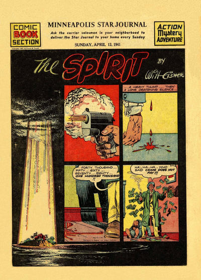 Cover for The Spirit (Register and Tribune Syndicate, 1940 series) #4/13/1941 [Minneapolis Star Journal edition]