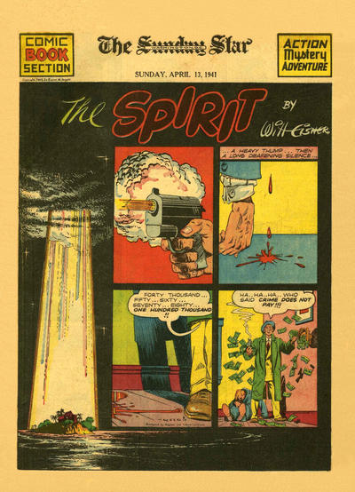 Cover for The Spirit (Register and Tribune Syndicate, 1940 series) #4/13/1941 [Washington DC Star edition]