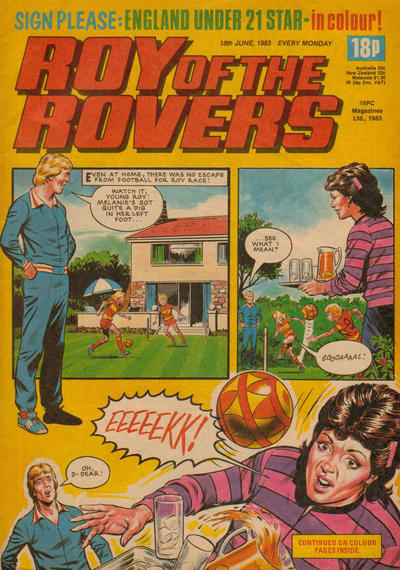 Cover for Roy of the Rovers (IPC, 1976 series) #18 June 1983 [344]