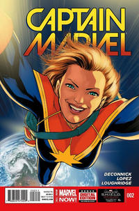 Cover Thumbnail for Captain Marvel (Marvel, 2014 series) #2 [David López]