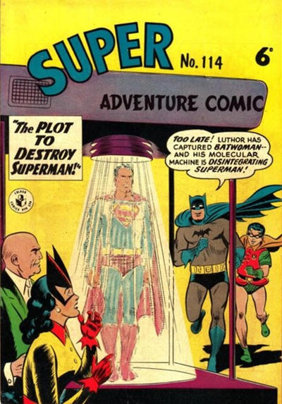 Cover for Super Adventure Comic (K. G. Murray, 1950 series) #114 [Price difference]