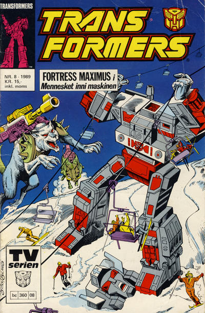 Cover for Transformers (Bladkompaniet / Schibsted, 1988 series) #8/1989