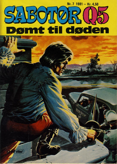 Cover for Sabotør Q5 (Serieforlaget / Se-Bladene / Stabenfeldt, 1971 series) #7/1981