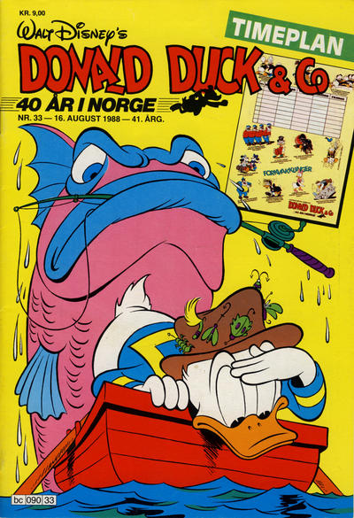 Cover for Donald Duck & Co (Hjemmet / Egmont, 1948 series) #33/1988
