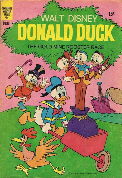 Cover for Walt Disney's Donald Duck (W. G. Publications; Wogan Publications, 1954 series) #196