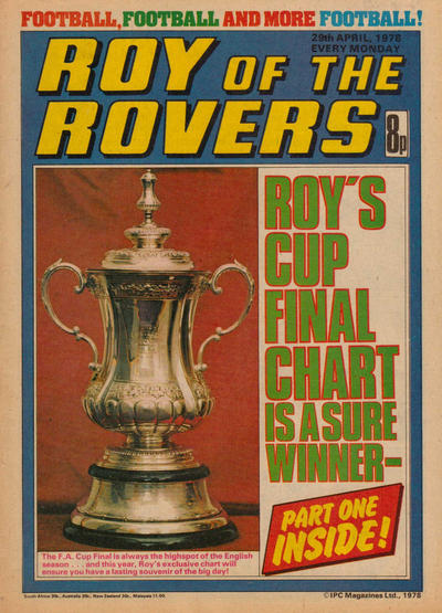 Cover for Roy of the Rovers (IPC, 1976 series) #29 April 1978 [84]
