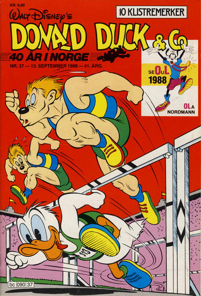 Cover for Donald Duck & Co (Hjemmet / Egmont, 1948 series) #37/1988