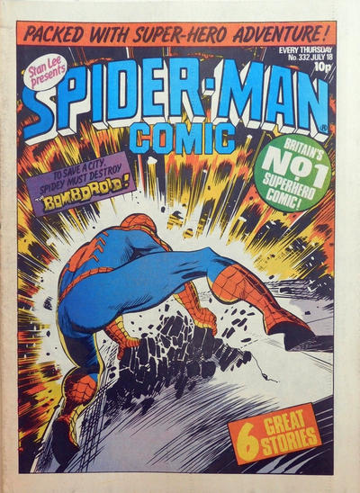 Cover for Spider-Man Comic (Marvel UK, 1979 series) #332