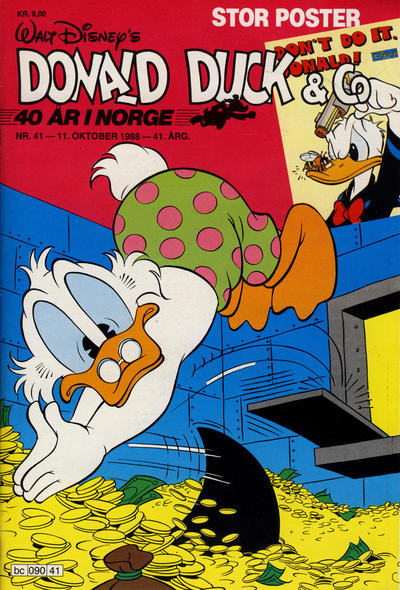 Cover for Donald Duck & Co (Hjemmet / Egmont, 1948 series) #41/1988