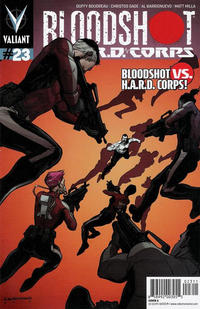 Cover Thumbnail for Bloodshot and H.A.R.D.Corps (Valiant Entertainment, 2013 series) #23 [Cover B - Al Barrionuevo]