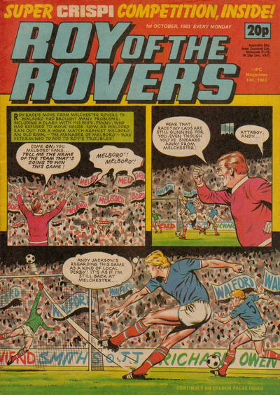 Cover for Roy of the Rovers (IPC, 1976 series) #1 October 1983 [359]
