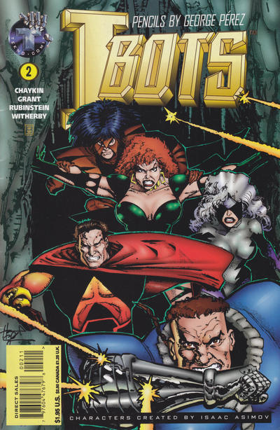 Cover for Isaac Asimov's I-BOTS (Big Entertainment, 1995 series) #2 [Howard Chaykin Cover]