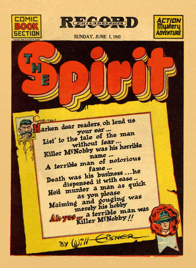 Cover for The Spirit (Register and Tribune Syndicate, 1940 series) #6/1/1941 [Philadelphia Record edition]