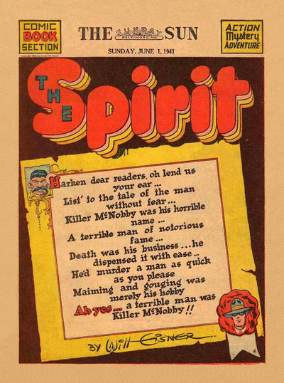 Cover for The Spirit (Register and Tribune Syndicate, 1940 series) #6/1/1941 [Baltimore Sun edition]