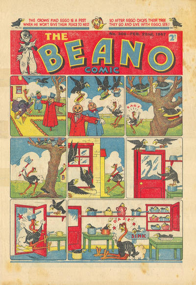 Cover for The Beano Comic (D.C. Thomson, 1938 series) #304
