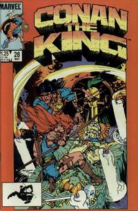 Cover Thumbnail for Conan the King (Marvel, 1984 series) #28 [Direct]