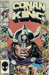 Cover Thumbnail for Conan the King (Marvel, 1984 series) #37 [Direct]