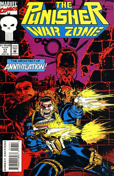 Cover for The Punisher: War Zone (Marvel, 1992 series) #17 [Direct Edition]