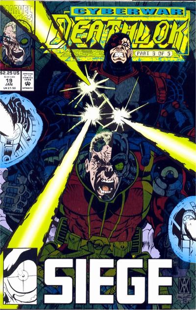 Cover for Deathlok (Marvel, 1991 series) #19 [Direct]